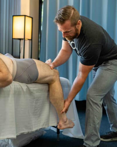 man giving neurokinetic therapy